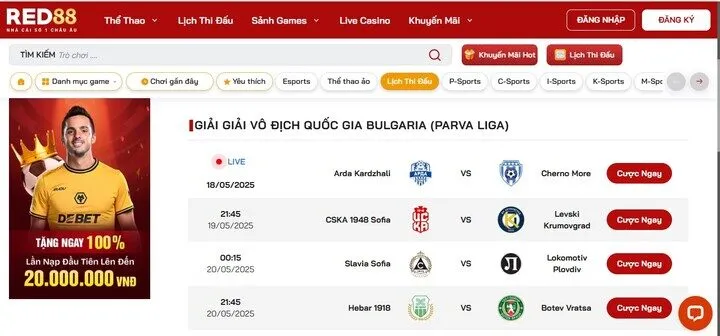 Red88 hỗ trợ gì cho người chơi dự đoán đội bóng chiến thắng hôm nay